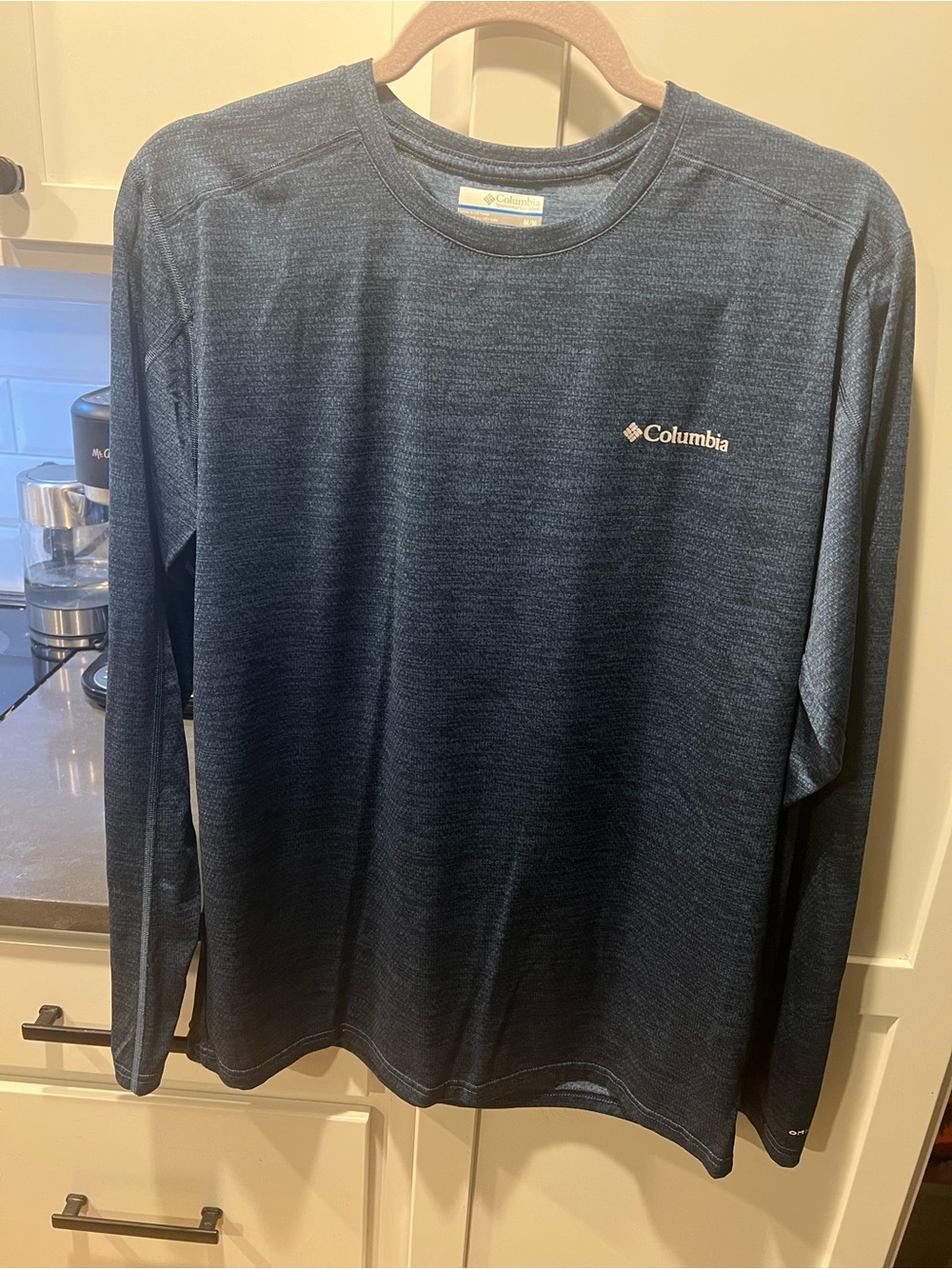 Columbia Omni-Freeze Men’s M Long Sleeve Performance Shirt Blue Running Outdoor - Picture 5 of 9